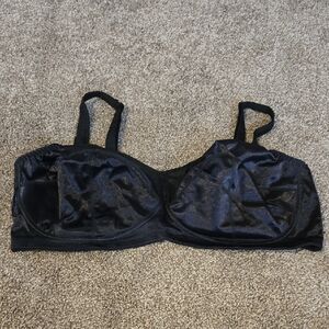 Lane Bryant Intimates Shiny Black Bra Size 44DD